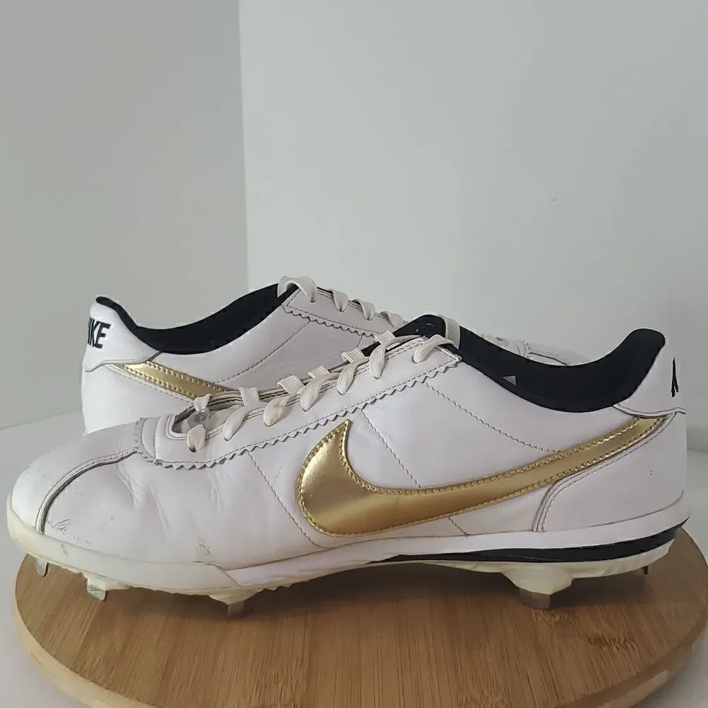 Nike Lunar Cortez 2022 All Star White Black Baseball Cleats Size 12.5 CV5565-101